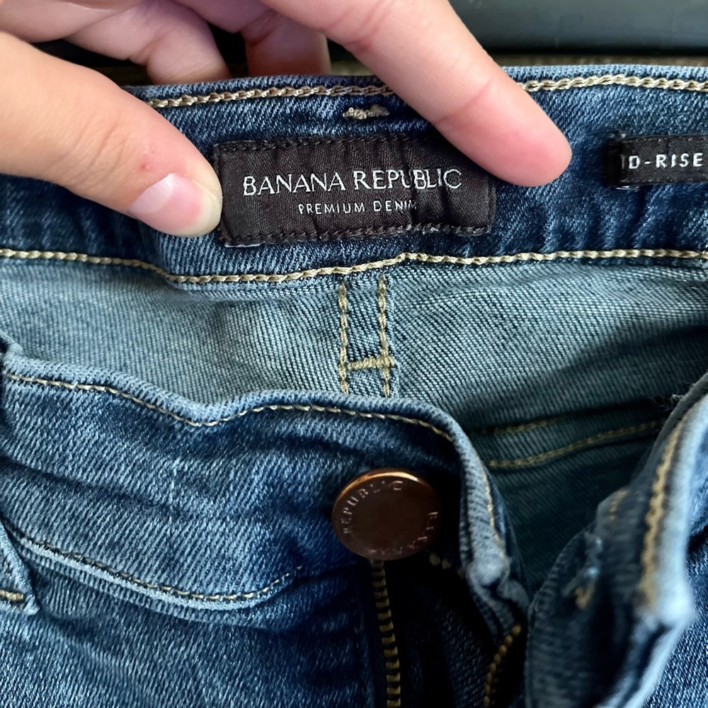 Banana Republic Blue Mid-rise Skinny Jeans - Picture 6 of 8